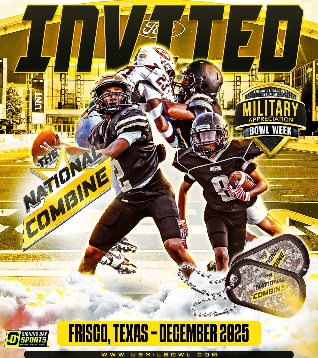 Blessed to get an invite to the #TheNationalCombine