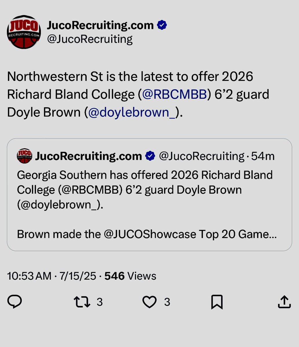 Cabrera (@coachwcabrera) on Twitter photo You can come to Richard Bland College <a href="/RBCMBB/">Richard Bland College Men’s Basketball</a> from the <a href="/HGSL_HoopGroup/">HGSL</a> <a href="/TheHoopGroup/">Hoop Group</a> and still play Division 1 Basketball. <a href="/brianpetro4/">Brian Petruzzelli</a> <a href="/HoopGroupEamonn/">Eamonn Mahar</a> <a href="/will_louis0/">Will Louis</a>
<a href="/travisburgdolf/">Travis Burgdolf</a>
#WashingtonWarriors You can come to Richard Bland College <a href="/RBCMBB/">Richard Bland College Men’s Basketball</a> from the <a href="/HGSL_HoopGroup/">HGSL</a> <a href="/TheHoopGroup/">Hoop Group</a> and still play Division 1 Basketball. <a href="/brianpetro4/">Brian Petruzzelli</a> <a href="/HoopGroupEamonn/">Eamonn Mahar</a> <a href="/will_louis0/">Will Louis</a>
<a href="/travisburgdolf/">Travis Burgdolf</a>
#WashingtonWarriors