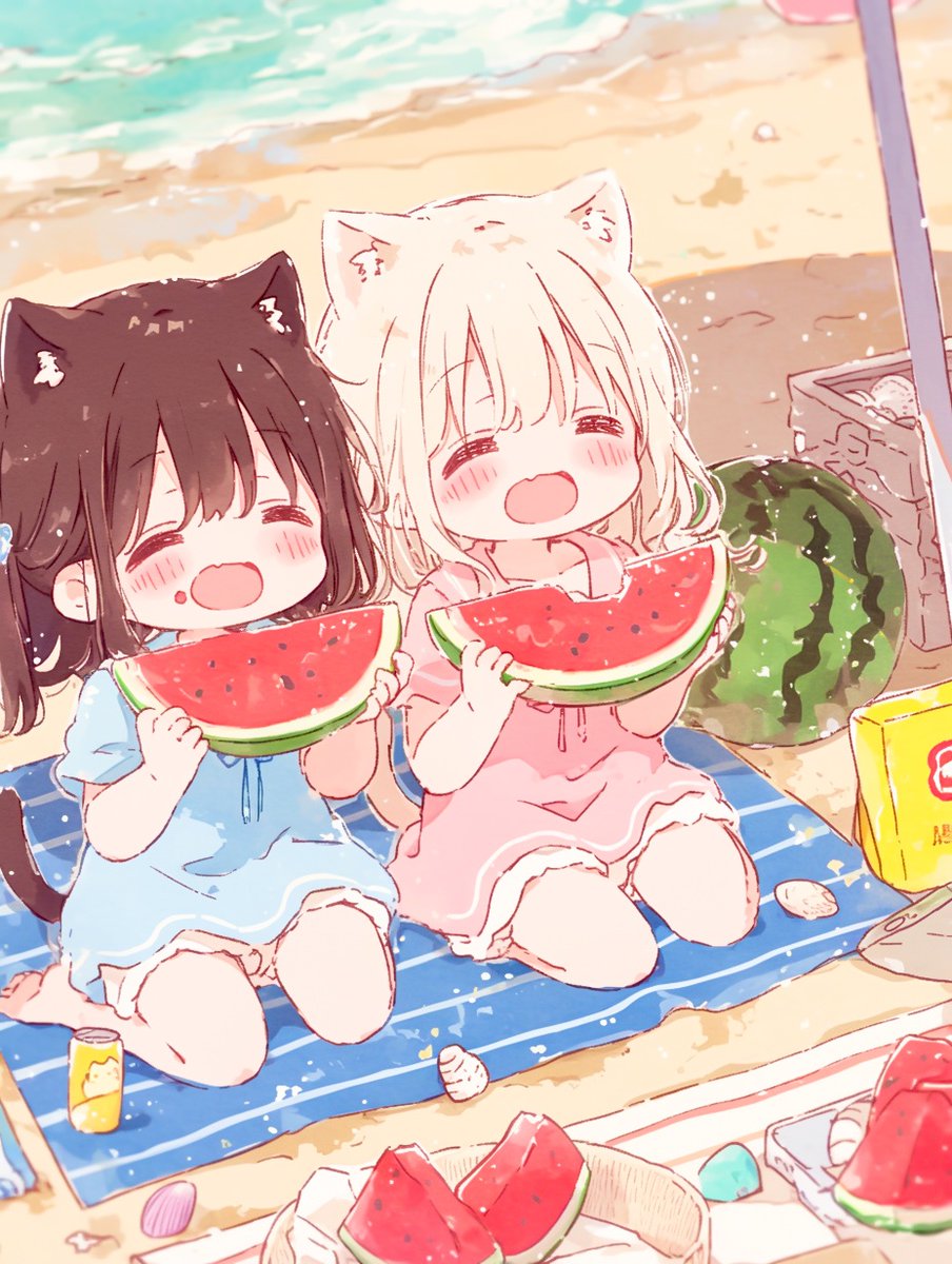 ima_AI123's tweet image. おはよう🍉