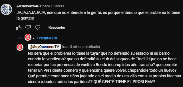 Solo era contestarle, no mearlo 😆