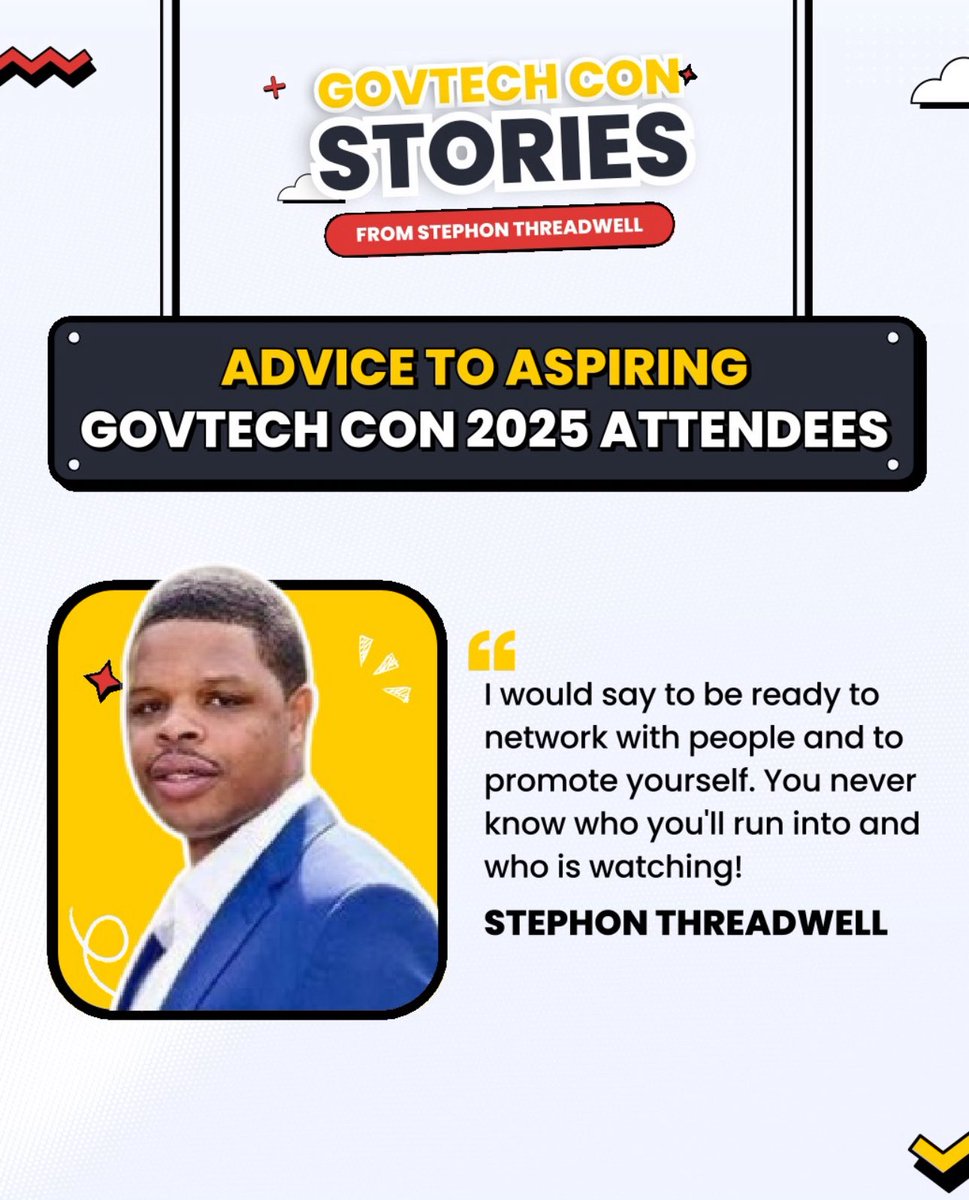 If you are attending GovTechCon this year, be real and intentional about the connects you make. It may not seem like it, but It goes a loooong way!