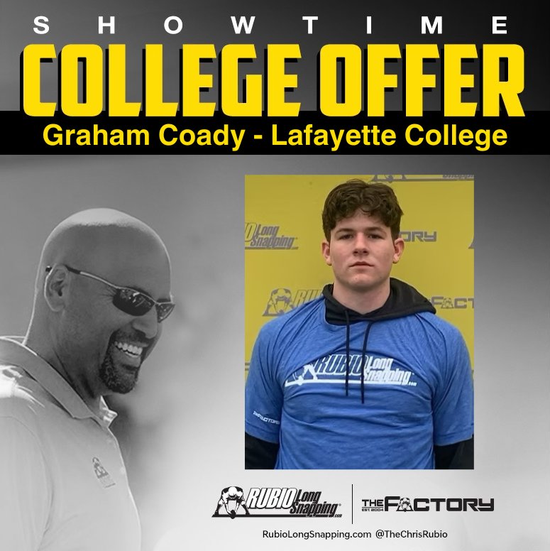 SHOWTIME!!!

Rubio Long Snapper Graham Coady (GA, 2026) has picked up an offer to…

rubiolongsnapping.com/player-ranking…

#RubioFamily | #ToeTheLine