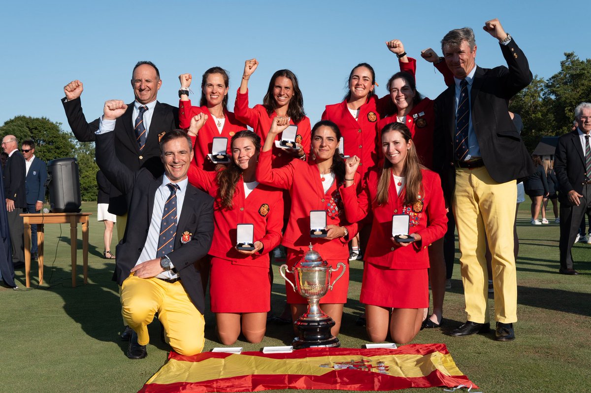 GatorsGolf's tweet image. Champions of Europe 🏆🇪🇸

Congrats to Paula &amp;amp; Team Spain on winning the European Ladies Team Championship! 👏

#GoGators 🐊 x @EGA_golf x @rfegolf