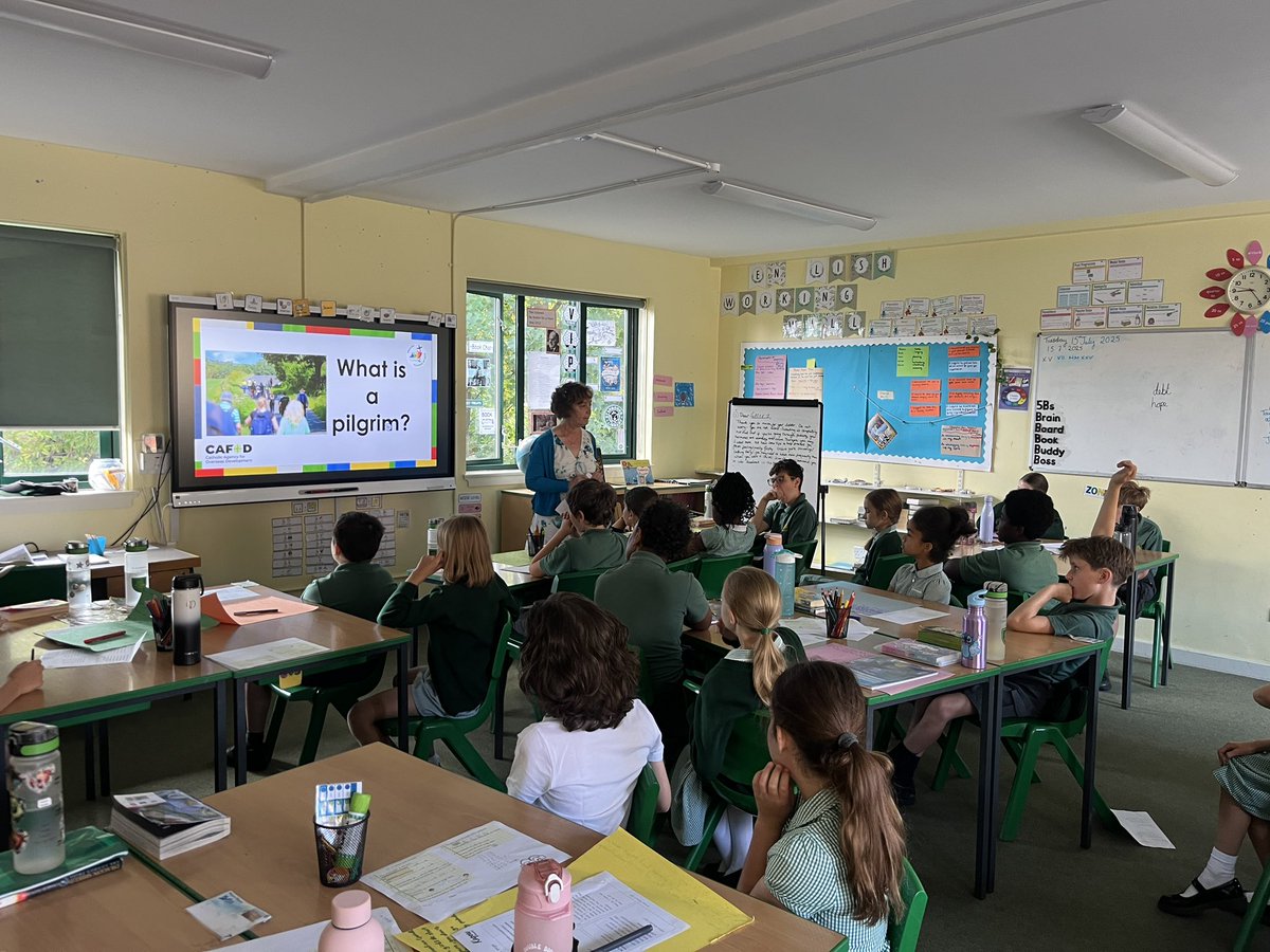 StAndrewsSW16's tweet image. A huge thank you to Mary from @CAFODSchools for visiting us today and sharing such inspiring insights about the Year of the Jubilee with our Year 5 children. It was a meaningful and thought-provoking session that really brought the theme of ‘hope’ to life. ✝️🌍