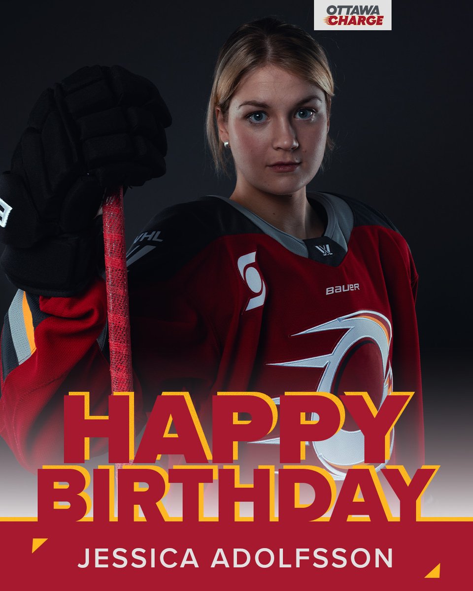 PWHL_Ottawa's tweet image. Wishing newly-signed defender Jess Adolfsson a very Happy Birthday today! We hope you enjoy your day 🥳🎂