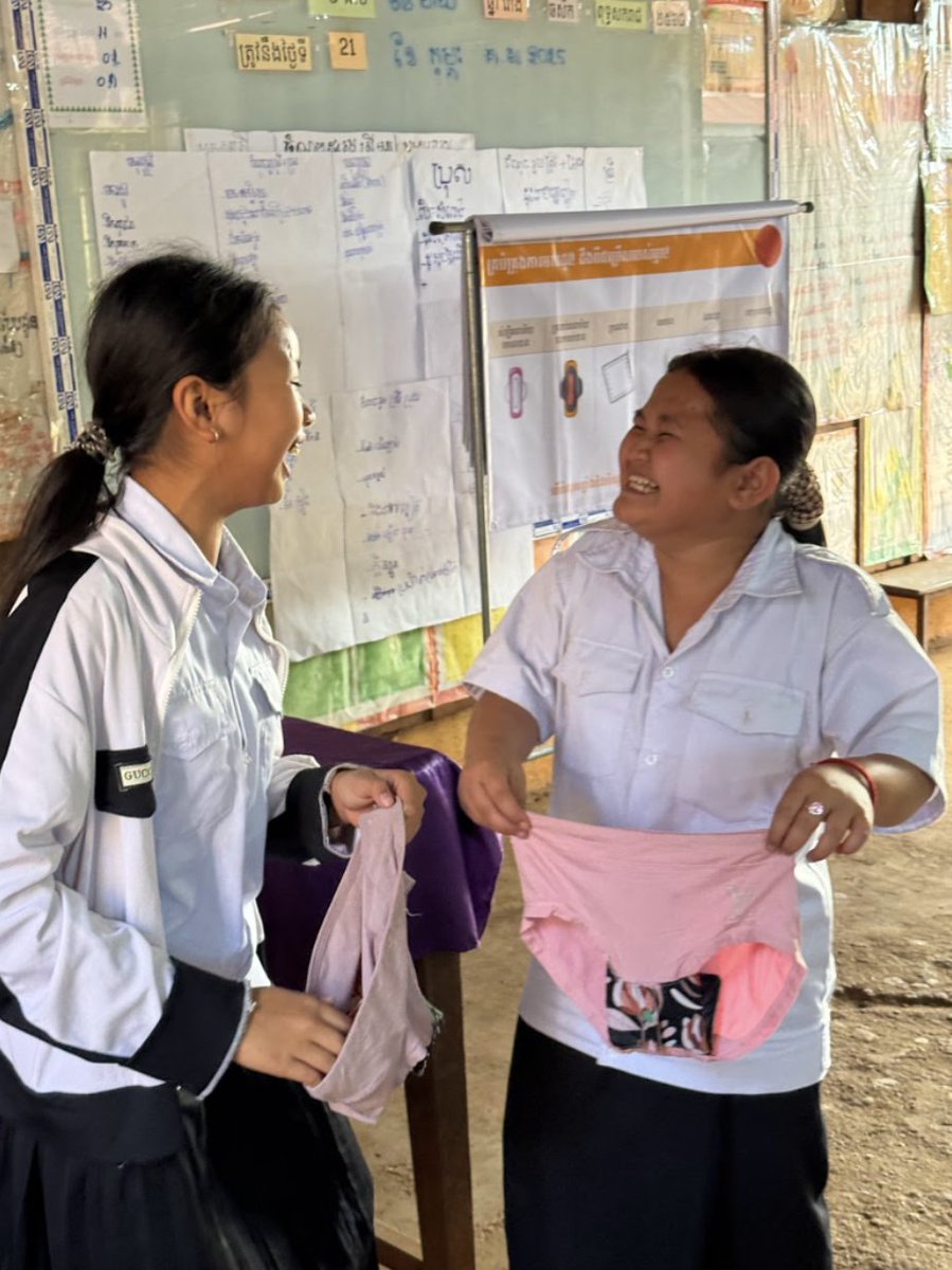 “I brought the menstrual kit that Days for Girls (DfG) gave me and showed it to my mother,” said one Cambodian student after a DfG education session.

When we educate a girl, we uplift a whole community. Our work is not just changing individuals' lives; it is changing the world.