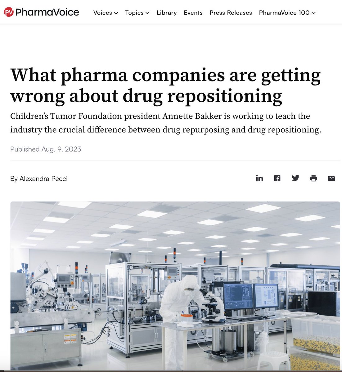 Children's Tumor Fdn (@childrenstumor) on Twitter photo How did an abandoned drug become a breakthrough for NF patients?
<a href="/PharmaVoice/">PharmaVoice</a> spoke with CTF CEO Annette Bakker about how drug repositioning—like the journey of Gomekli from @springworkstx—can change the game for NF. Read the full story: 🔗 ctf.org/news/abondoned…
#EndNF How did an abandoned drug become a breakthrough for NF patients?
<a href="/PharmaVoice/">PharmaVoice</a> spoke with CTF CEO Annette Bakker about how drug repositioning—like the journey of Gomekli from @springworkstx—can change the game for NF. Read the full story: 🔗 ctf.org/news/abondoned…
#EndNF