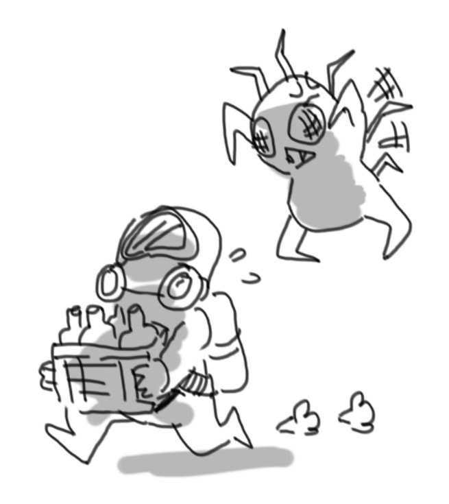 sage_shrimp's tweet image. 한창 리썰할 때 그린 낙서들