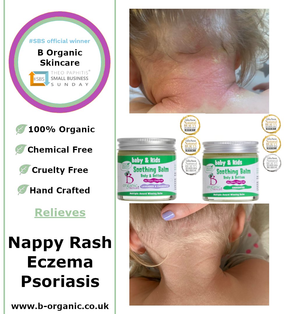 borganicskin's tweet image. Multiple Award Winning Organic Skincare with NO nasties. Miracle in a Jar! 100% Organic, proudly made in the New Forest. b-organic.co.uk #SBS #firsttmaster #eczema #dermatitis #vegan #balm