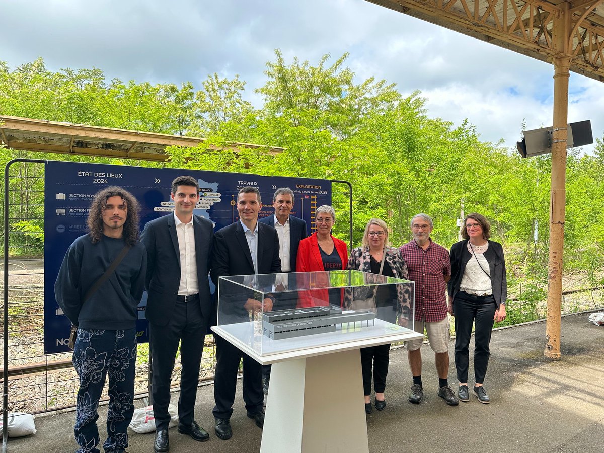 MajoriteGE's tweet image. La réouverture de la ligne Nancy–Contrexéville avance ! La Région Grand Est lance la Maison du projet, une expo itinérante pour informer les habitants sur ce chantier créateur d’emplois et tourné vers l’avenir ! A découvrir du 15 juillet au 15 octobre !

Communiqué de presse :…