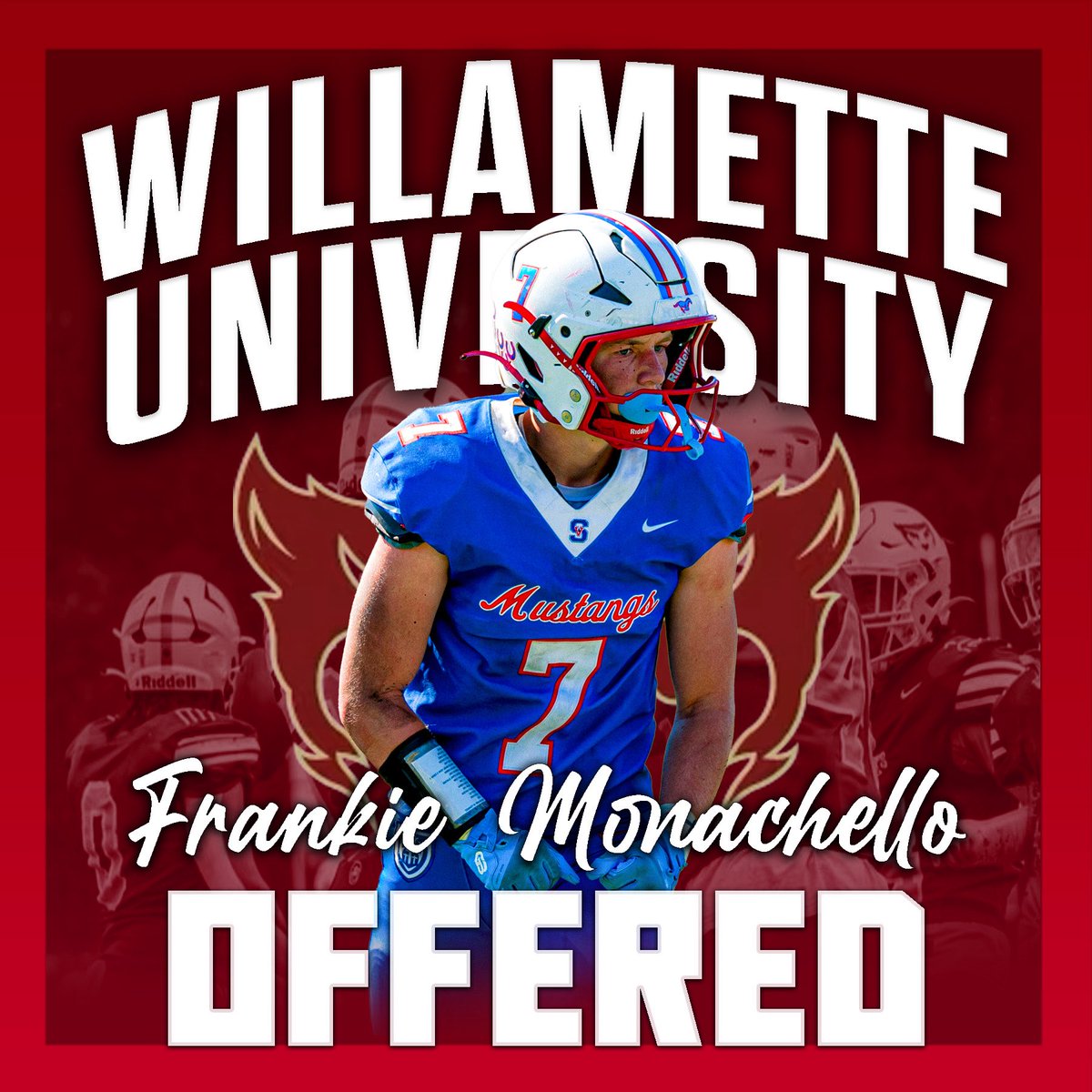 SVHS_FB's tweet image. Congratulations to @FMonachello2 for receiving an offer from Willamette University!
@WillametteFB | @Rude_WUBearcats @CoachMagana