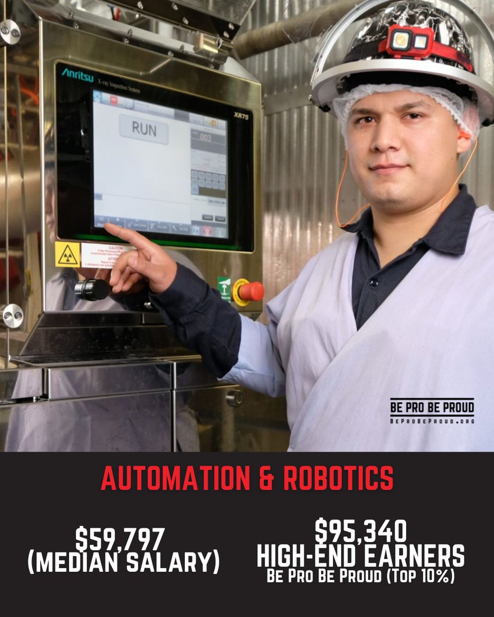 PROfession Spotlight: Automation &amp; Robotics Technician 🤖

Automation Technicians repair and maintain computer-controlled systems, as well as troubleshoot and repair a wide variety of industrial instrumentation.

Learn more here: bit.ly/4kch2b8.