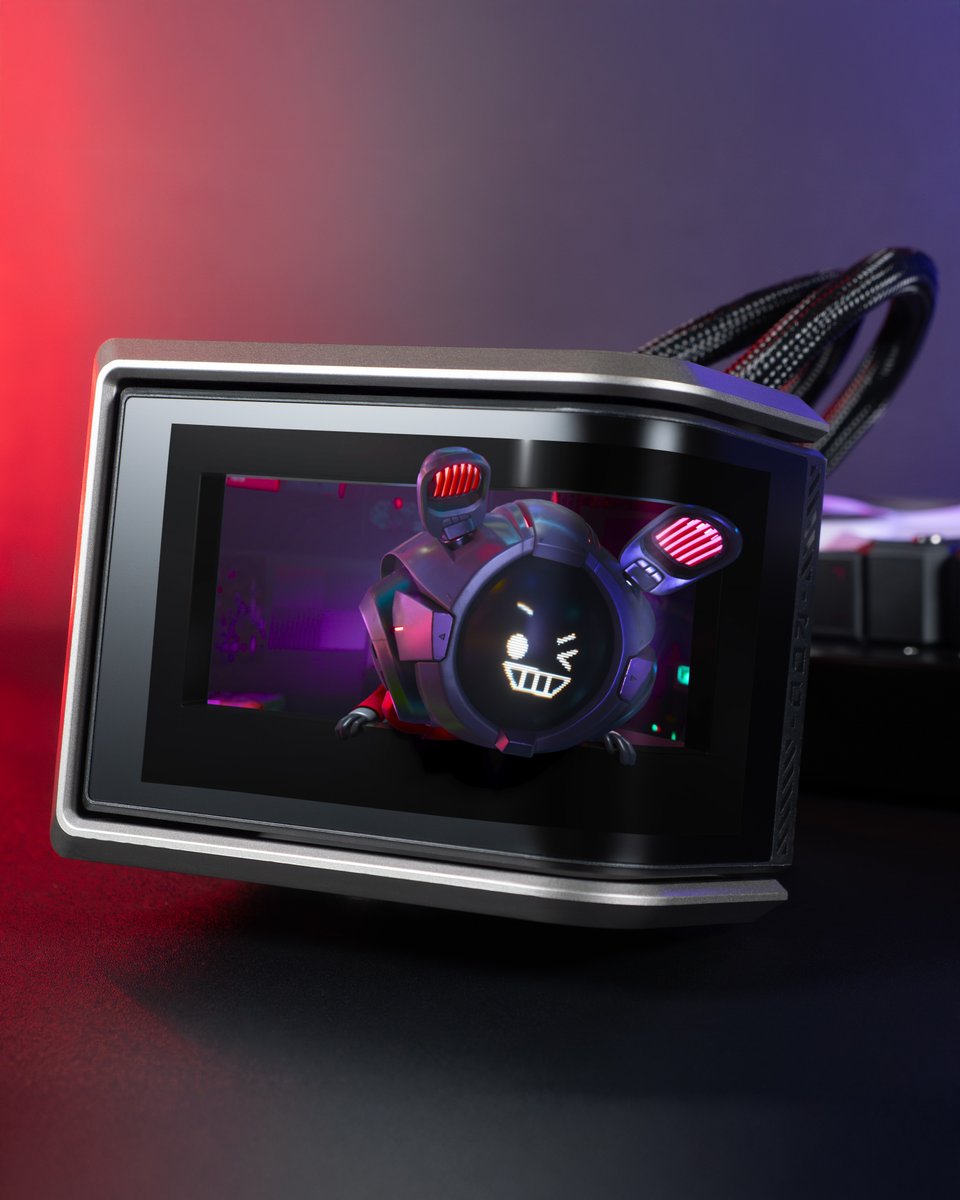 ASUS_ROG's tweet image. 👀 Omni’s got his eye on your temps. 😏
The #ROG Ryuo IV SLC 360 ARGB flexes a 6.67” LCD that displays 3D effects, system stats, & more.
🔗 Learn more: rog.gg/RyuoIV360argb