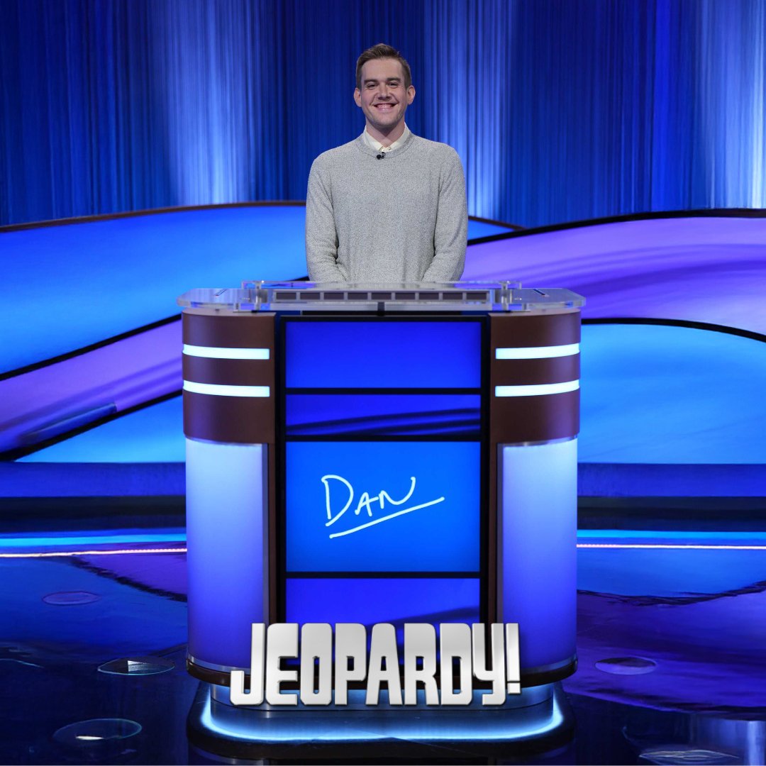 Our very own Dan did so, so, so good on <a href="/Jeopardy/">Jeopardy!</a> last week! 🎉 If you missed it, go watch and prepare to be amazed. He made us proud and then some.