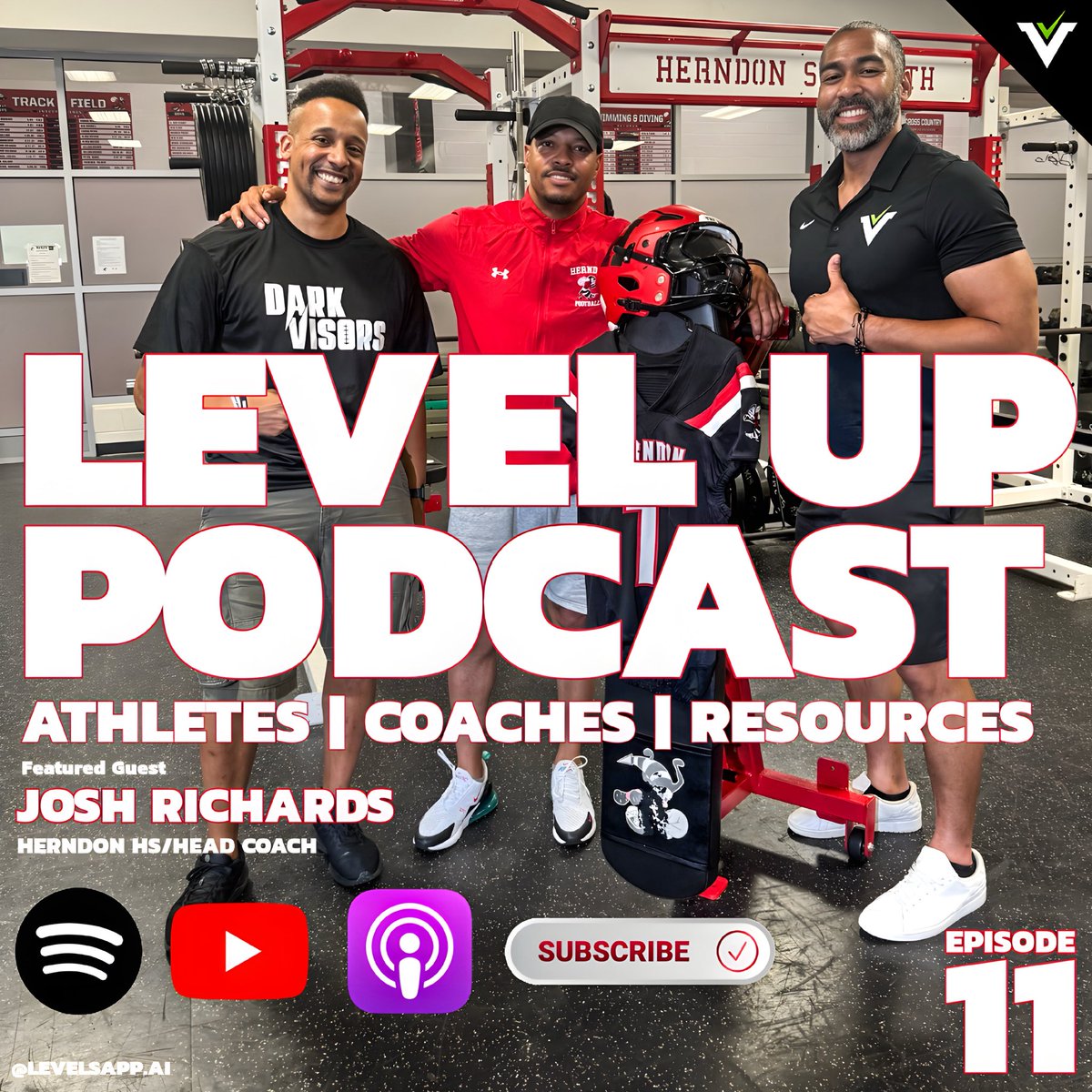 LevelsAppAi's tweet image. New Episode Out Now: Ep. 11 of the #levelsup Podcast ft. Head Coach Josh Richards @RayRico14 for @HerndonFtbl on @spotify @youtube & @applepodcasts
Make sure to like and subscribe to YouTube channel & hit that follow button on Spotify & Apple. Links in Profile!
#podcast