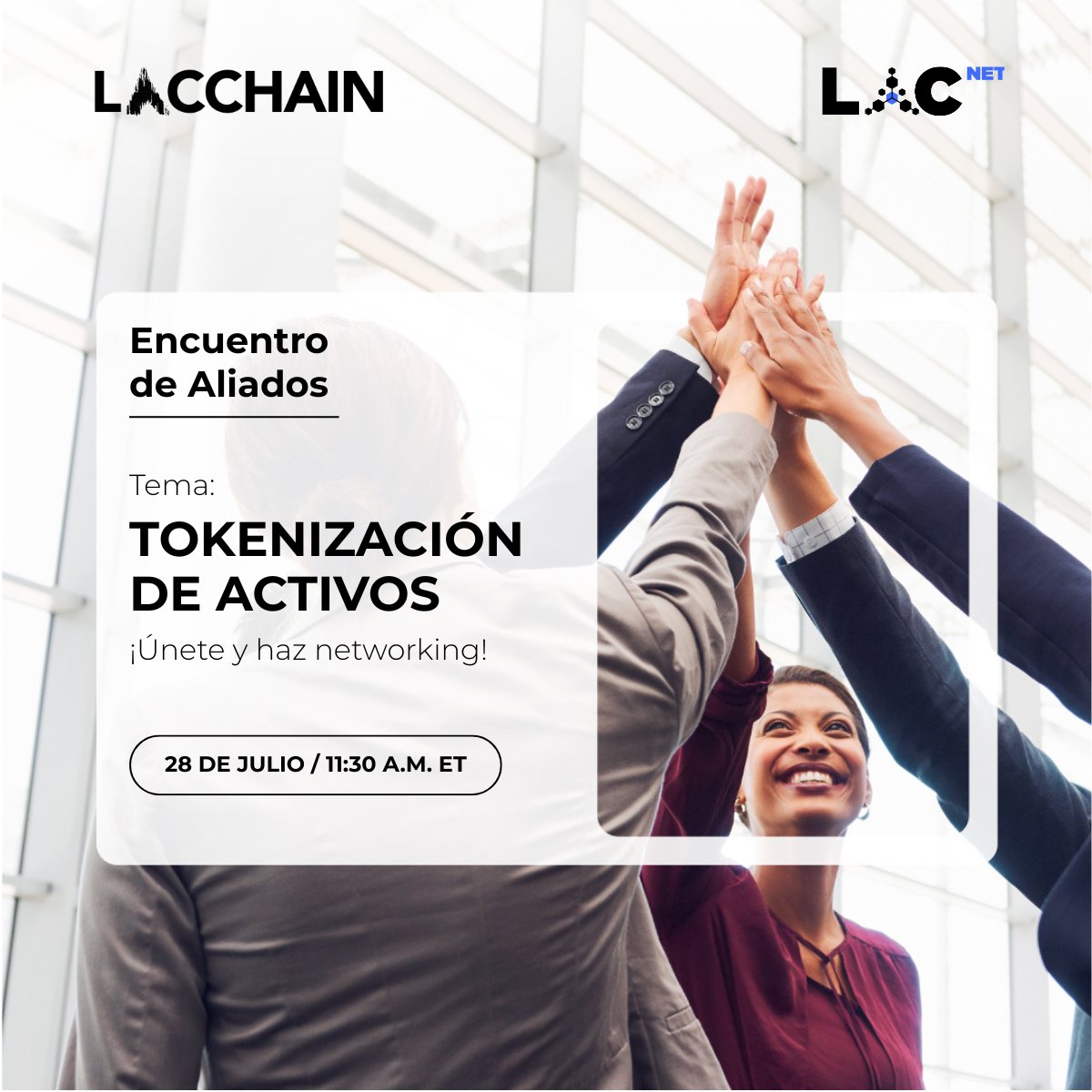 LACNetNetworks's tweet image. 📩 ¿Aún no te has sumado al Encuentro de Aliados #LACChain y #LACNet? Regístrate aquí 👉 share.hsforms.com/2mDYxdOvSQOW15…
🚨 ¿Estás preparad@ para el próximo Encuentro de Aliados?
🗓️ Este lunes 28 de julio a las 11:30 ET, hablaremos de un tema que está transformando la forma en que…