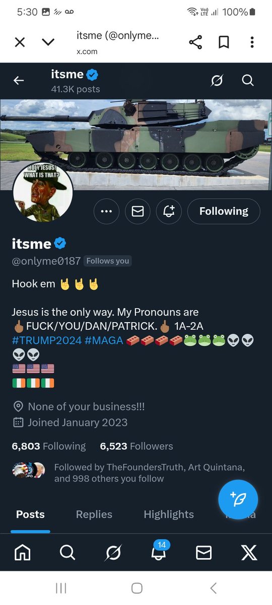 Can we get ti's patriot some new friends to follow, please give <a href="/onlyme0187/">itsme</a> a follow, repost 💪🫶💥💯🇺🇸