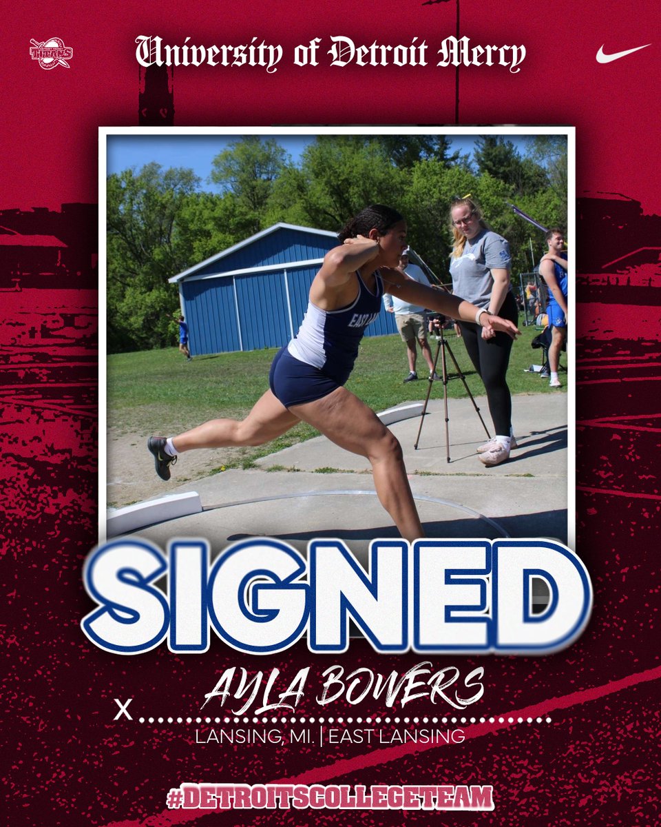 Now throwing at Detroit Mercy <a href="/Ayla___Bowers/">Ayla Bowers</a> #DetroitsCollegeTeam ⚔️
