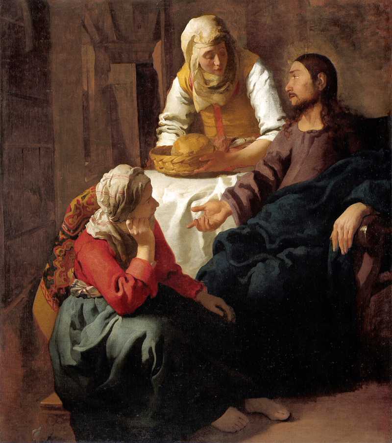ArtistVermeer's tweet image. Christ in the House of Martha and Mary