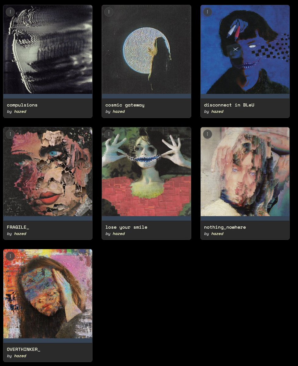 drleenft's tweet image. .. this has been some undertaking but finally, after a long while trying, finally secured a full set of @hazedlockdown editions 🙌