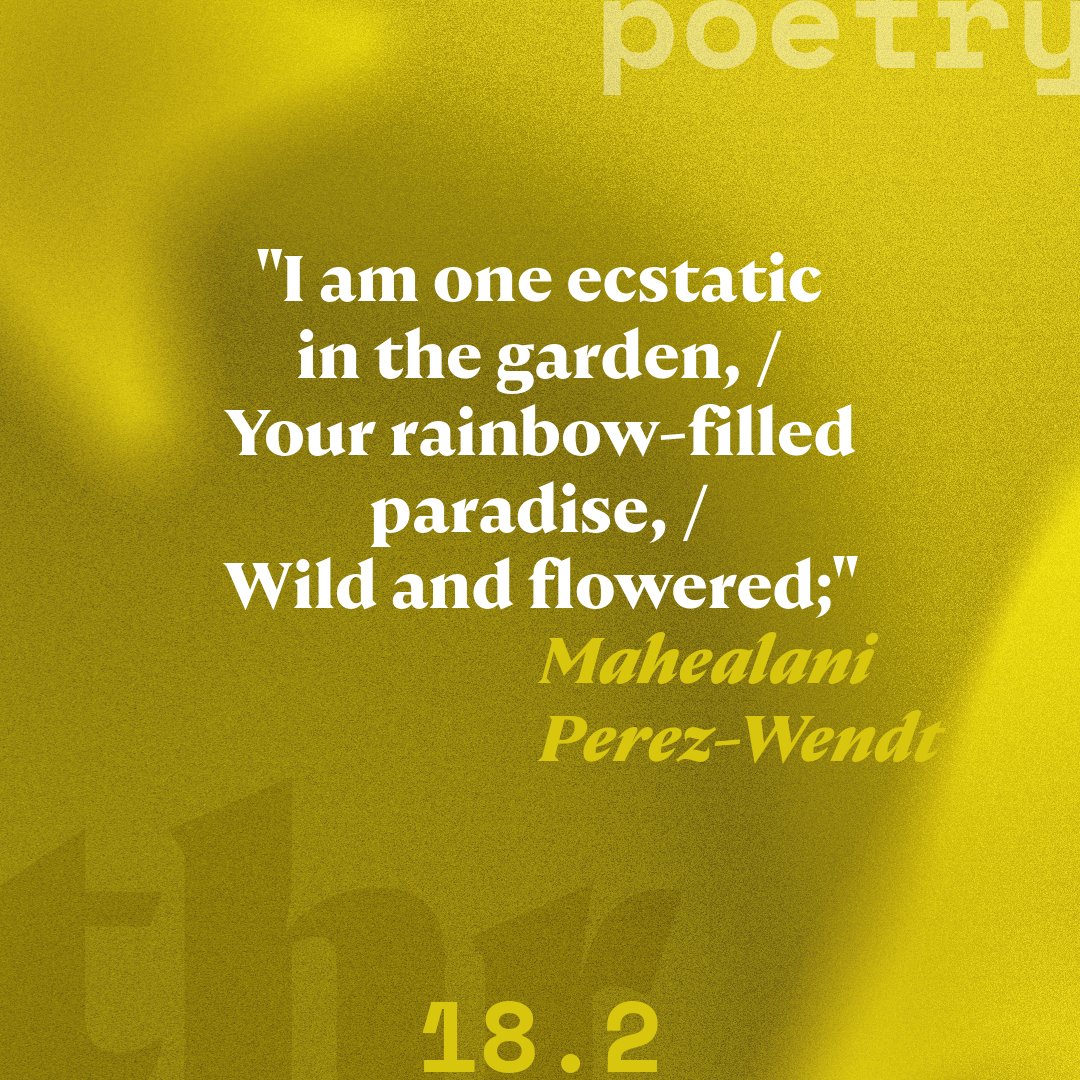 Hopkins_Review's tweet image. Start your subscription to read Mahealani Perez-Wendt&apos;s poetry, and more work from the &quot;Local&quot; Literature: Writings from Hawai&apos;i folio, in THR 18.2!

hopkinsreview.com/shop