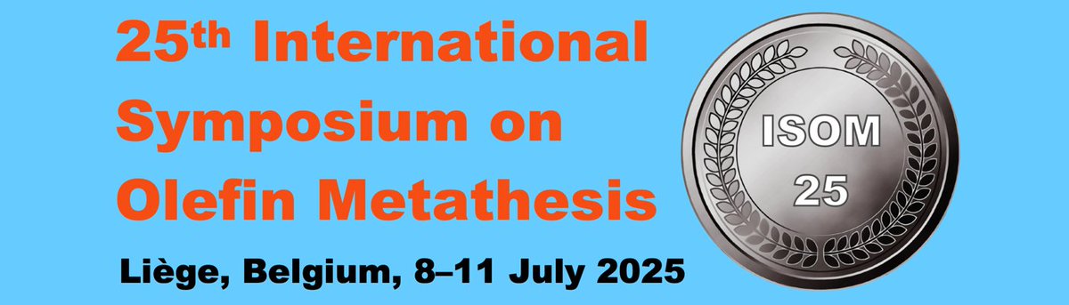 GrelaGroup's tweet image. ISOM 25, Liège, Belgium, 8-11 July 2025: an excellent conference with very inspiring talks. I spoke about the practicality of olefin metathesis using low-loading ruthenium catalysts. Thank you, Lionel, for the invitation. See you all at the next ISOM ♥! isom25.uliege.be