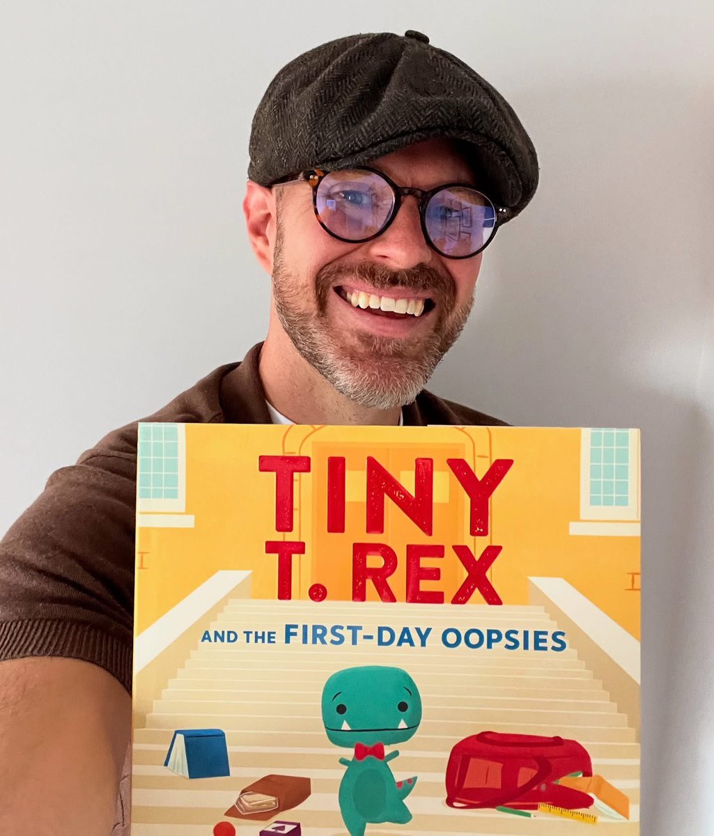 dustdancestoo's tweet image. My book TINY T. REX AND THE FIRST-DAY OOPSIES (illus. by Jay Fleck) is out!
I’m grateful for everyone’s support & for my amazing team at @ChronicleKids !
This one is for all the amazing teachers out there who help(ed) kids like me grow & learn w/ every oopsie.
Thank you! 💚