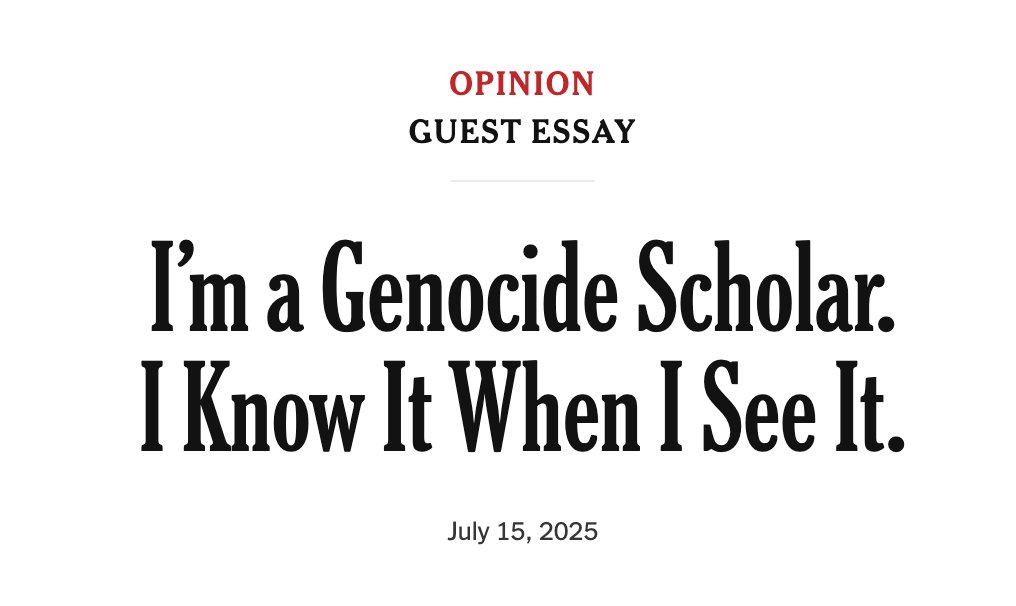 It's becoming easier to find a climate denier among climate scientists than a genocide-denier among genocide scholars.  

Extremely important piece in the NY Times --&gt;