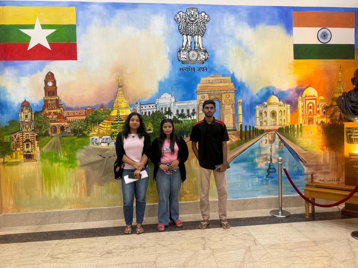 India in Myanmar (@indiainmyanmar) on Twitter photo Glad that three Indian diaspora youth from Myanmar have been selected for 82nd Know India Programme (KIP) to be held in India from 21 July - 8 August 2025. KIP provides our diaspora youth a unique experience of an India that combines rapid economic growth and deep-rooted culture. Glad that three Indian diaspora youth from Myanmar have been selected for 82nd Know India Programme (KIP) to be held in India from 21 July - 8 August 2025. KIP provides our diaspora youth a unique experience of an India that combines rapid economic growth and deep-rooted culture.