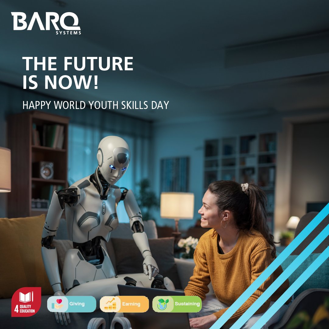 The future doesn't wait—and neither should young talent.

On #WorldYouthSkillsDay, we celebrate the official theme: “Youth empowerment through AI and digital skills.” At BARQ Systems, we help young talent build future-ready skills to shape tomorrow.

Keep innovating!