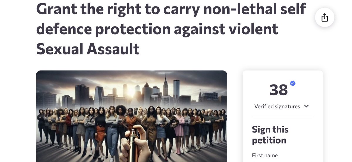 MY PETITION:
chng.it/VJmLW92Y2c
Men &amp; Women please sign this petition &amp; share. Sexual assaults on women in the UK is at an all time high yet we are still not allowed by Law to carry any self defence methods. Many Countries in the World allow at least Pepper Spray, why are we