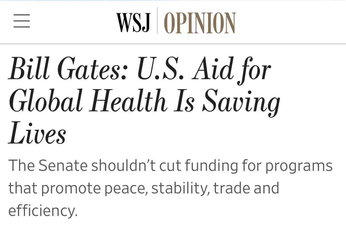 gatesfoundation's tweet image. Global health programs have saved tens of millions of lives and made the world safer and more prosperous thanks to investment by the U.S. and other countries. Now, all that progress is in grave jeopardy.
Our chair, @BillGates, shares why this moment is so critical for our…