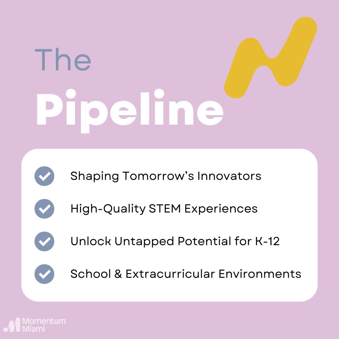 We're doubling down on what matters most! 

Momentum Miami is sharpening its focus on K-12 education in the 305. Data shows this is where we can make the biggest difference in creating economic mobility. 
Learn more: momentum.miami 

#MiamiEducation #K12Tech #FutureReady