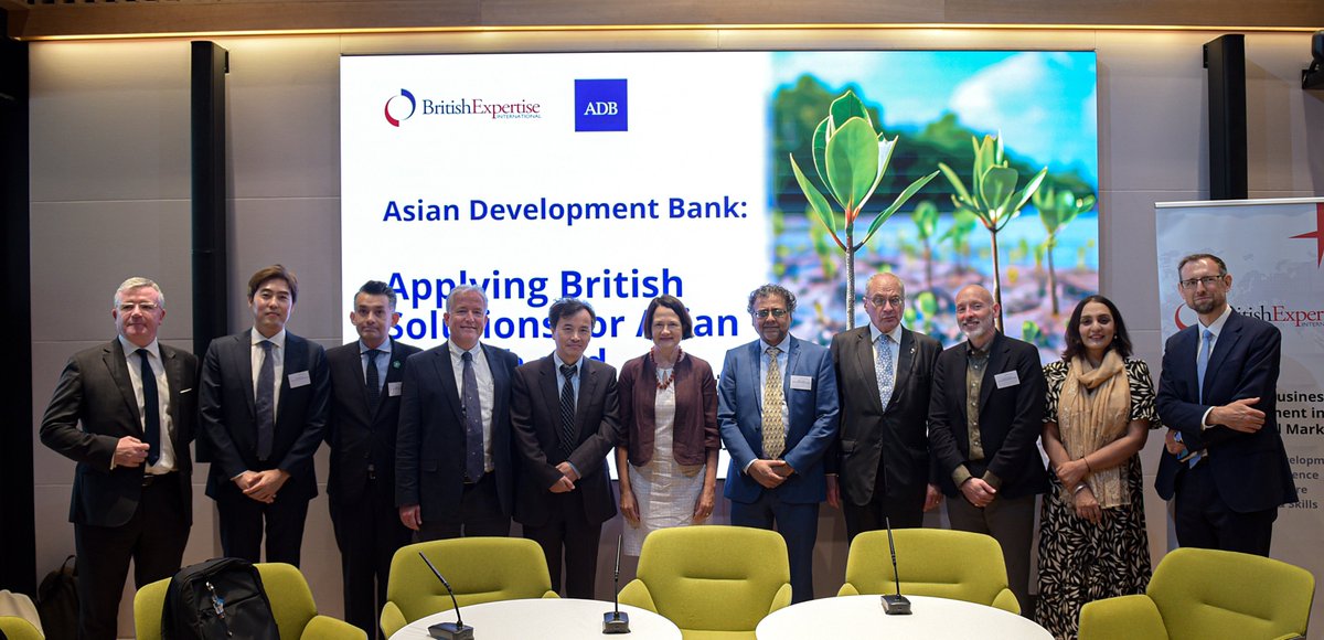 CatherineWest1's tweet image. Thank you @ArupUK and @britishexpertise for hosting the opening event of the UK-Asian Development Bank Roadshow yesterday. Delighted that visiting @ADB staff will be able to meet British experts over the course of this week to tackle development challenges in Asia and the Pacific