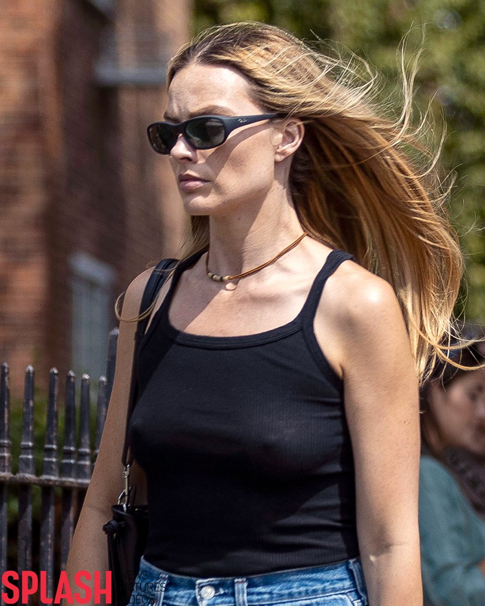 Margot Robbie turns heads as she strolls through west London, after living it up at Glastonbury Festival and then Ibiza 😎

Hollywood stunner Margot was spotted strutting through the streets, serving serious off-duty glam rocking a black vest top, paired perfectly with timeless