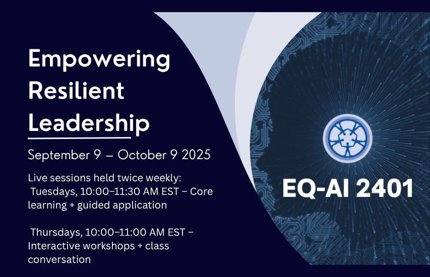EQ-AI 2401 is a 5-week live virtual course that helps you build emotional clarity, personal resilience, and strategic foresight — using AI as a supportive tool, not a distraction.

To learn more and register, visit: necsi.edu/eq-ai-2401-emp…