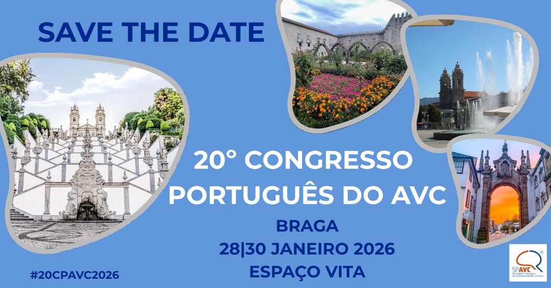 SPAVC_pt's tweet image. 🚨 Save The Date - 20.º Congresso Português do AVC 🚨
🗓️ 28 a 30 de janeiro de 2026
📍 Espaço Vita, Braga
Mais informações brevemente.
#SPAVC #20CPAVC #AVC #SaveTheDate