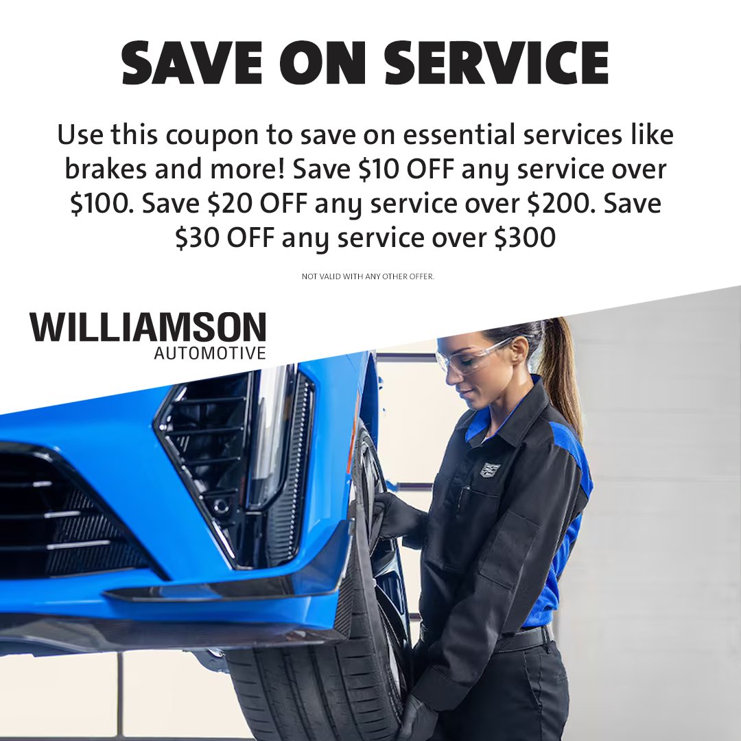 Rain, heat and however the wind blows, save up to $30 on service to keep your vehicle in tip-top shape this summer.

 #WilliamsonIsMiami #Cadillac #Buick #GMC #carservice