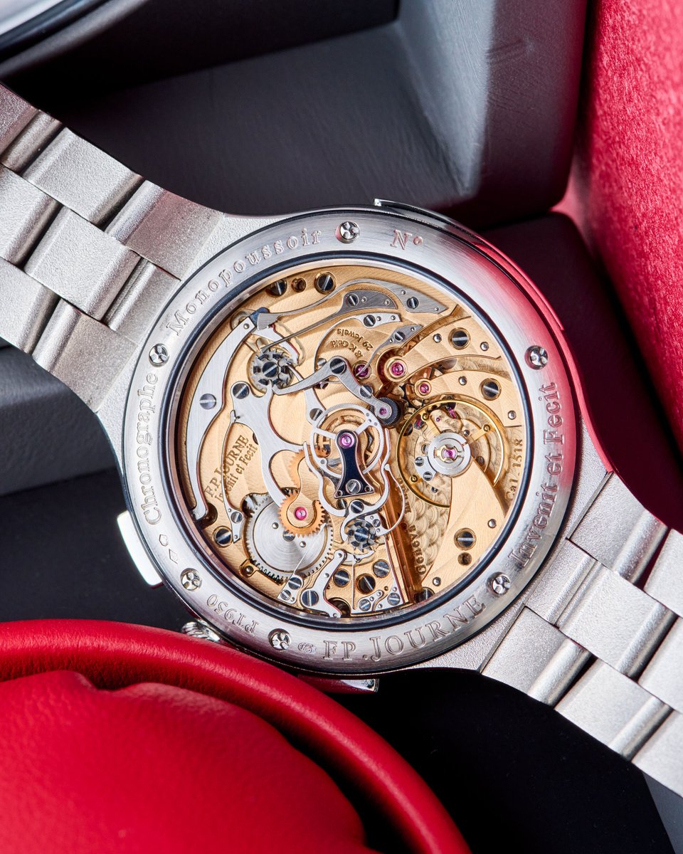 EuropeanWatchCo's tweet image. 💥 One pusher (sort of). Two chronograph hands. Infinite respect.

The F.P. Journe Chronographe Rattrapante is one of the most technically impressive and visually beautiful chronographs on the planet.

Housed in solid platinum, this beast belongs to the LineSport collection, but…