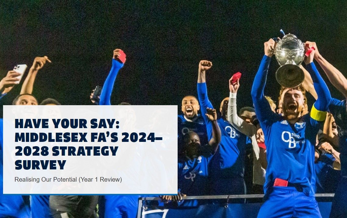 middxfa's tweet image. 𝗦𝗧𝗥𝗔𝗧𝗘𝗚𝗬 𝗦𝗨𝗥𝗩𝗘𝗬 📝
As we reflect on the first year of our four-year strategy and prepare to step into Year 2, we want to hear from YOU - the people who make football happen 🫵
Please click here to complete our short survey ⬇️
buff.ly/UlGofIf
