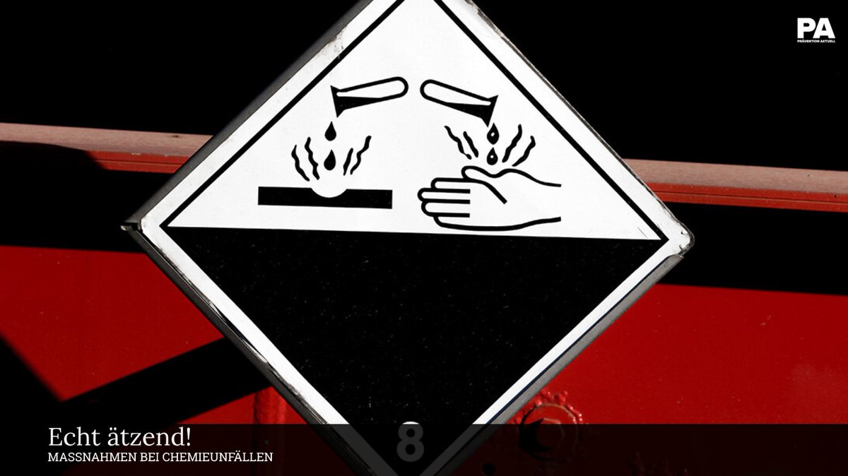 Verätzungen durch Chemieunfälle sind tückisch – sie schädigen Haut &amp; Augen oft tiefgreifend. 🚨
Wasser hilft nicht immer!
Warum das so ist &amp; was wirklich hilft, erklären wir im aktuellen Beitrag
👉 praevention-aktuell.de/echt-aetzend/