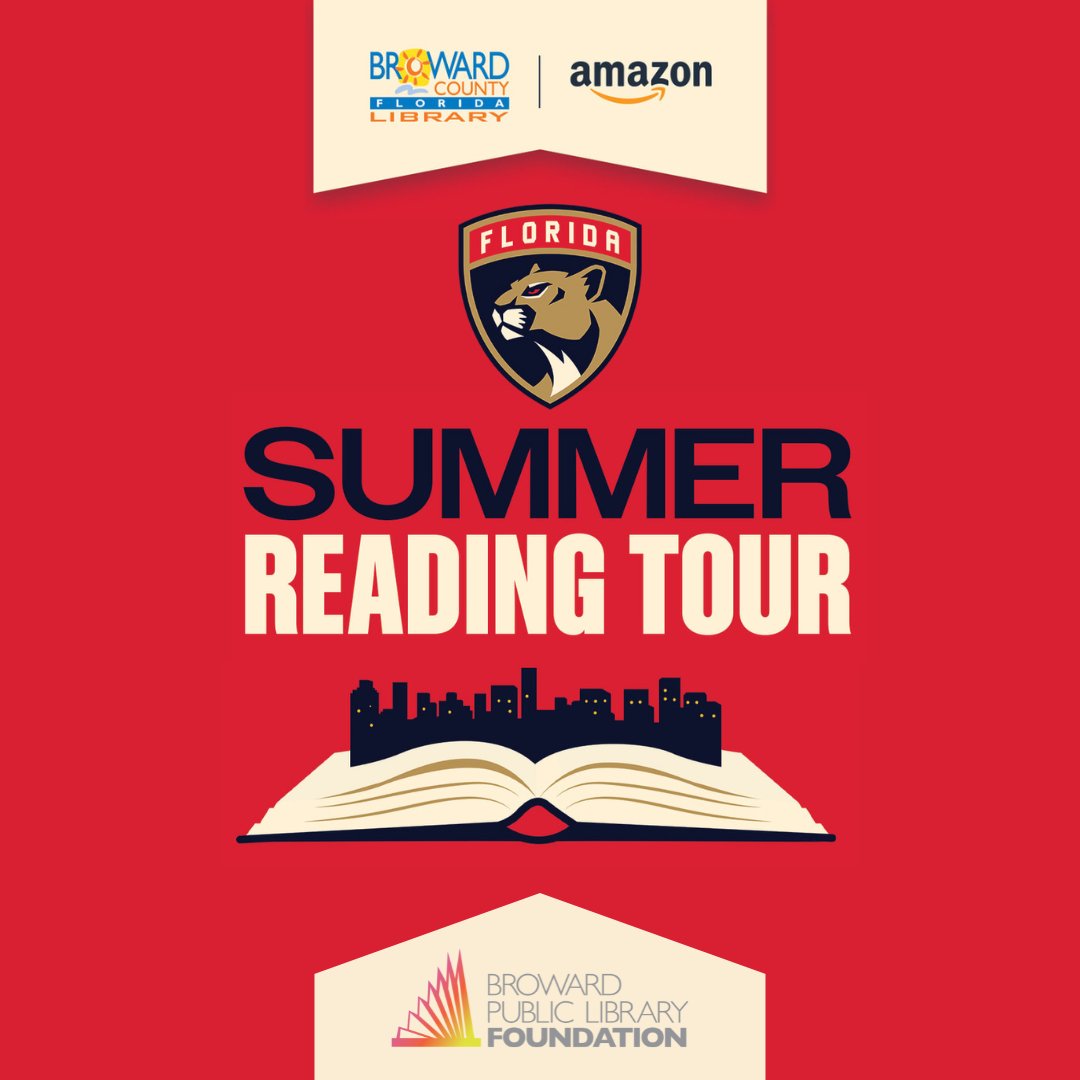 bplfoundation's tweet image. 📚🏒 The excitement continues with @flapanthers and @browardlibrary! Join the 6th Annual Summer Reading Tour for activities and giveaways with the Panther Patrol!
🗓️ Schedule & info: ow.ly/pqyg50WmFPy
#FloridaPanthers