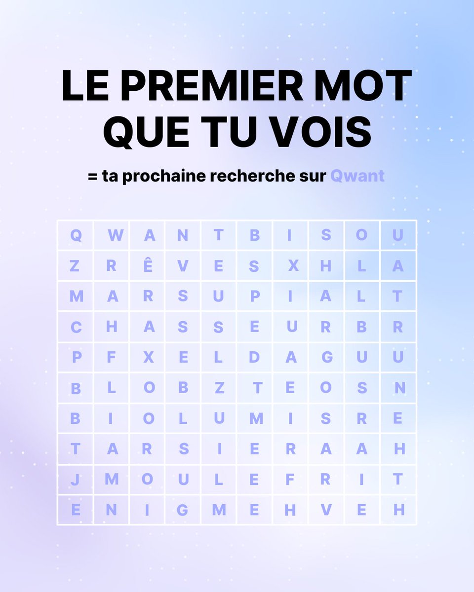 Le premier mot qui vous a sauté aux yeux ? 👀