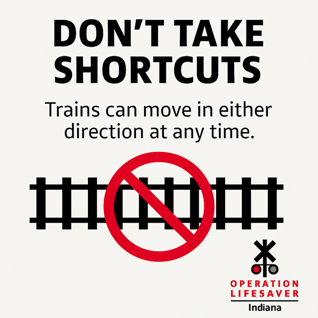 IndianaOpLife's tweet image. 🚫 Think it’s just a shortcut? Think again.
Trains can come anytime, from either direction.
Never walk on tracks—it’s dangerous and illegal.
Stay safe. Stay off the tracks.
#RailSafety