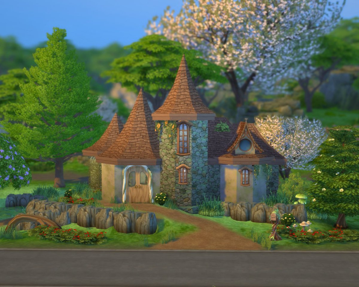 #EAPartner Starter home for a family of 3. Built for my own gameplay save and I made a speedbuild of it here: youtu.be/kBvRkoo7EMA?si… #thesims4 🧚✨