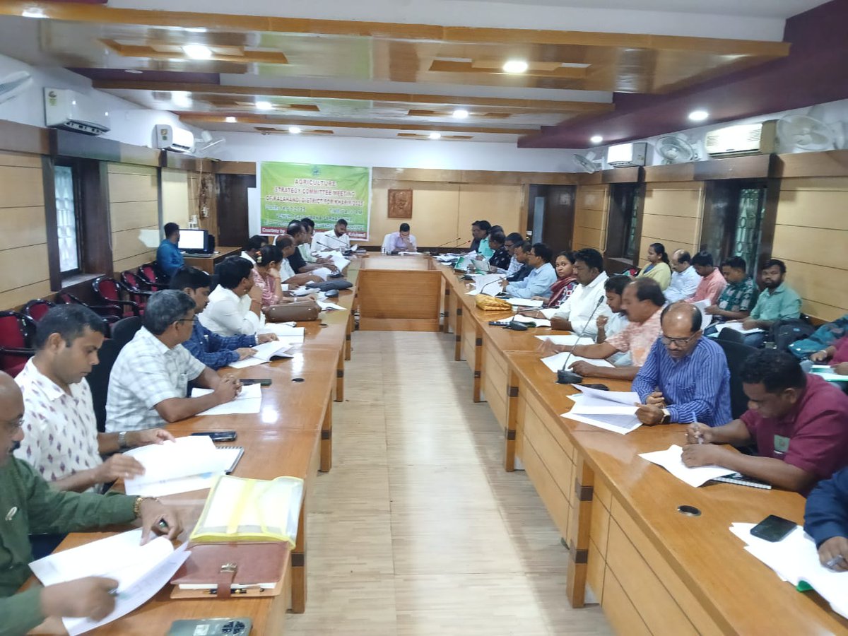 The District Agricultural Strategy Committee Meeting for Kharif 2025 was convened on 14. 07. 2025 under the chairmanship of the Collector, Kalahandi. The meeting was attended by relevant district officials, along with farmers' representatives.
<a href="/CMO_Odisha/">CMO Odisha</a> 
<a href="/krushibibhag/">କୃଷି ବିଭାଗ, ଓଡ଼ିଶା</a>