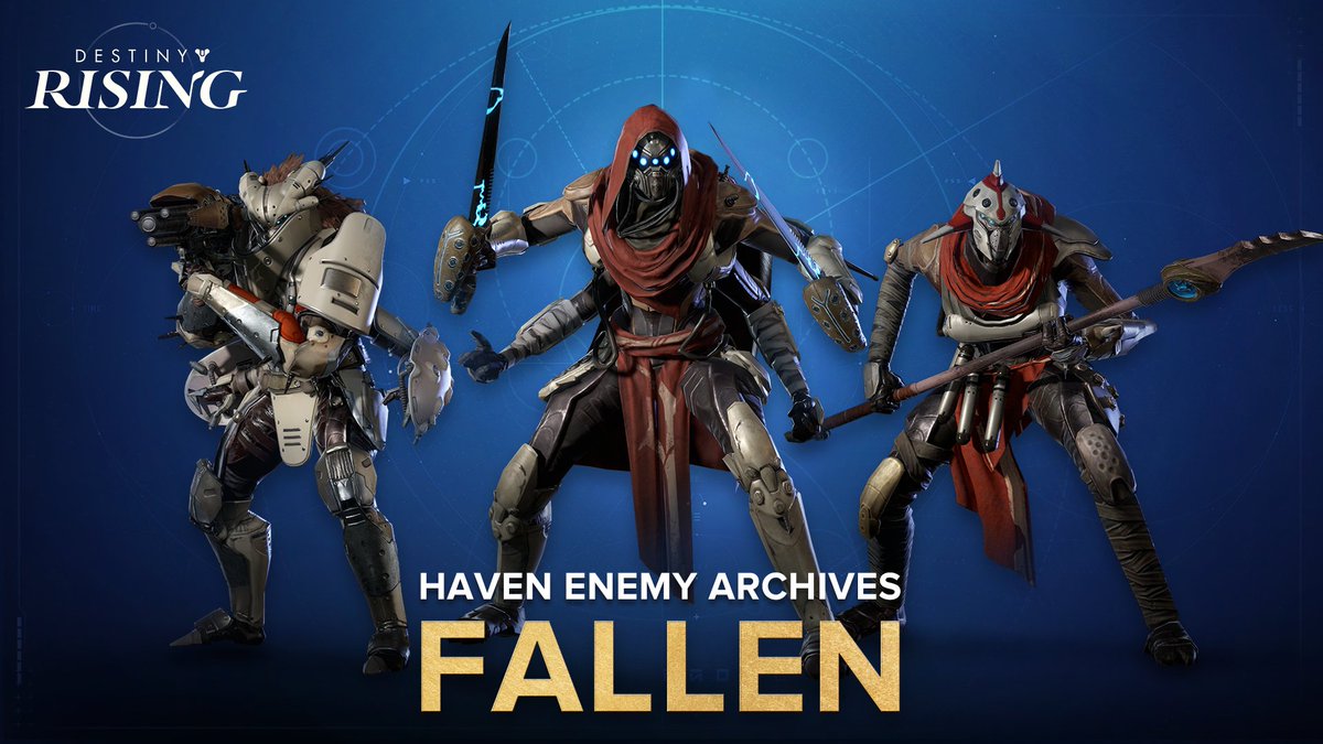 _DestinyRising's tweet image. 🔮Haven Enemy Archives: Fallen
Once cosmic nomads🌌, the Fallen have arrived in our Solar System in pursuit of "the Great Machine" who once blessed them. Now, they scatter around Jiangshi City, with rage in their hearts and ambition burning bright, they seek to reclaim their lost…