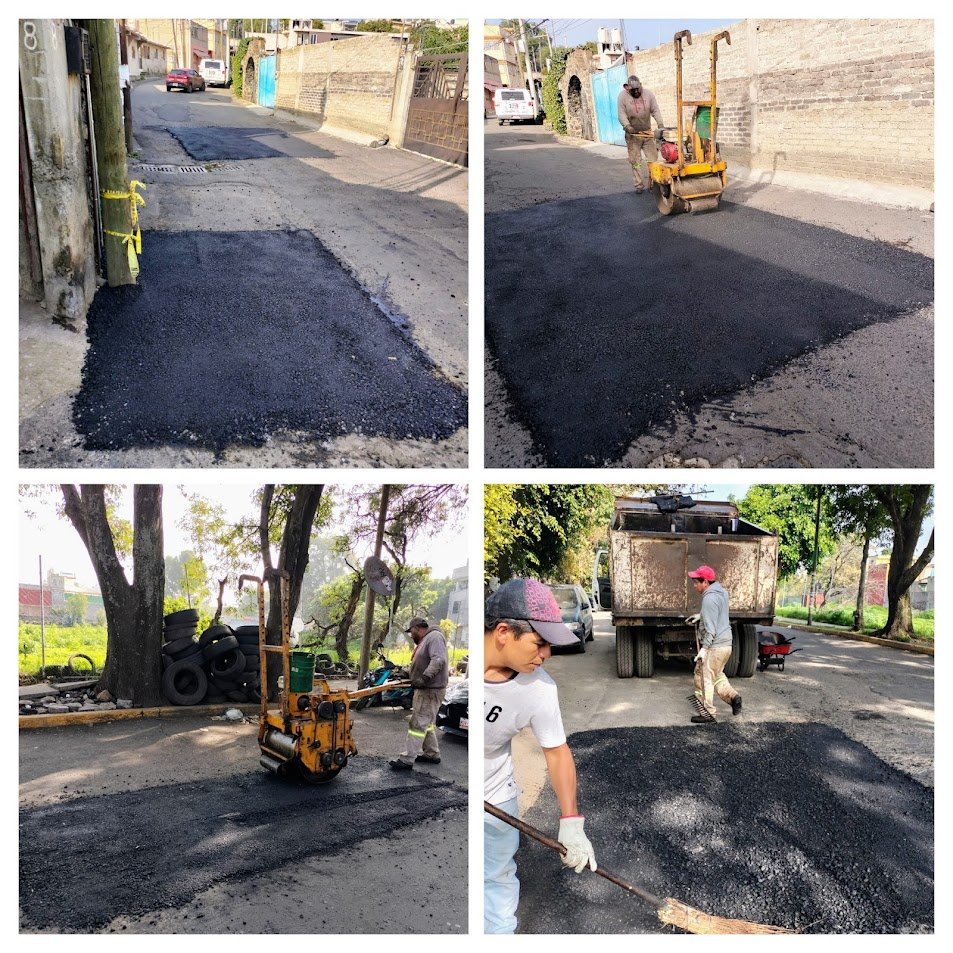 Atendemos al pueblo con obras 🚧👷🏼‍♂️👷🏻‍♀️

Para mejorar la seguridad y movilidad, la Alcaldía a través de la Dirección General de Servicios Urbanos realiza trabajos de bacheo en los pueblos de Santa Inés y San Mateo.

#DesdeElPuebloYParaElPueblo 
#TierraDeGuardianes 🌿