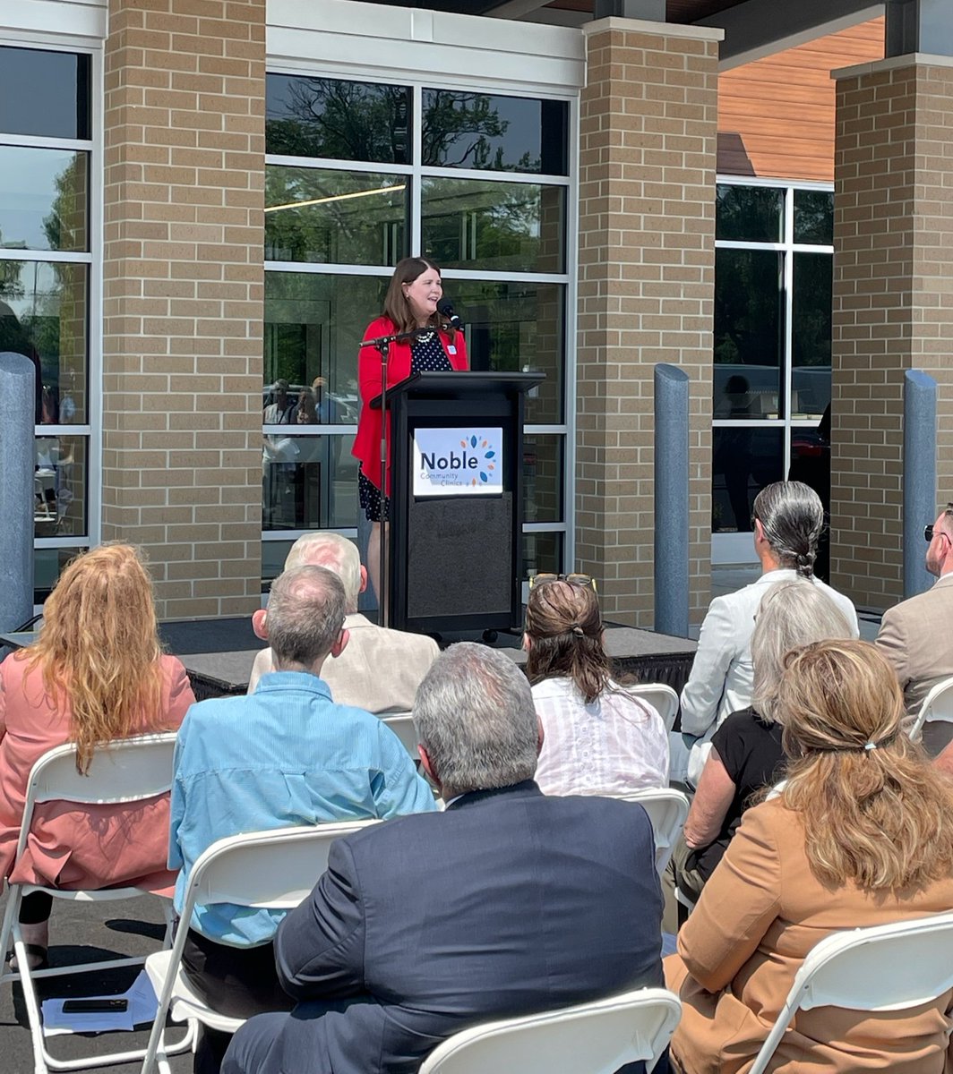 WisconsinDOA's tweet image. Secretary Blumenfeld was in @Stevens_PointWI yesterday alongside @GovEvers to celebrate the Noble Clinics opening. This expansion was funded in part by a $6.95M #Healthcare Infrastructure Capital Grant from Governor Evers and expected to triple service capacity. #WeHelpWI