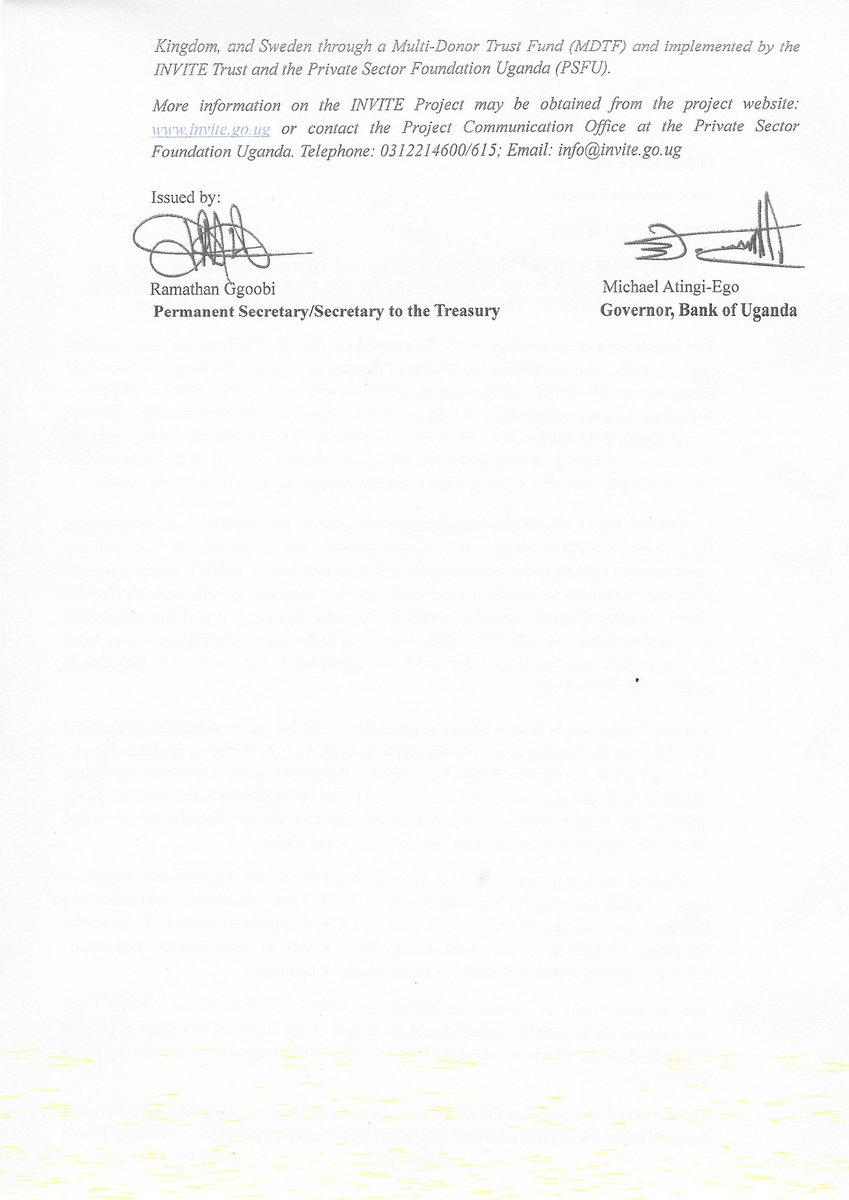 mofpedU's tweet image. PRESS RELEASE:
The @GovUganda has today received the first tranche of UGX 170 billion INVITE PROJECT FUND to support manufacturing and Export firms.
This project is financed by the World Bank to the tune of UGX 800 billion and is expected to create over 200,000 private sector…